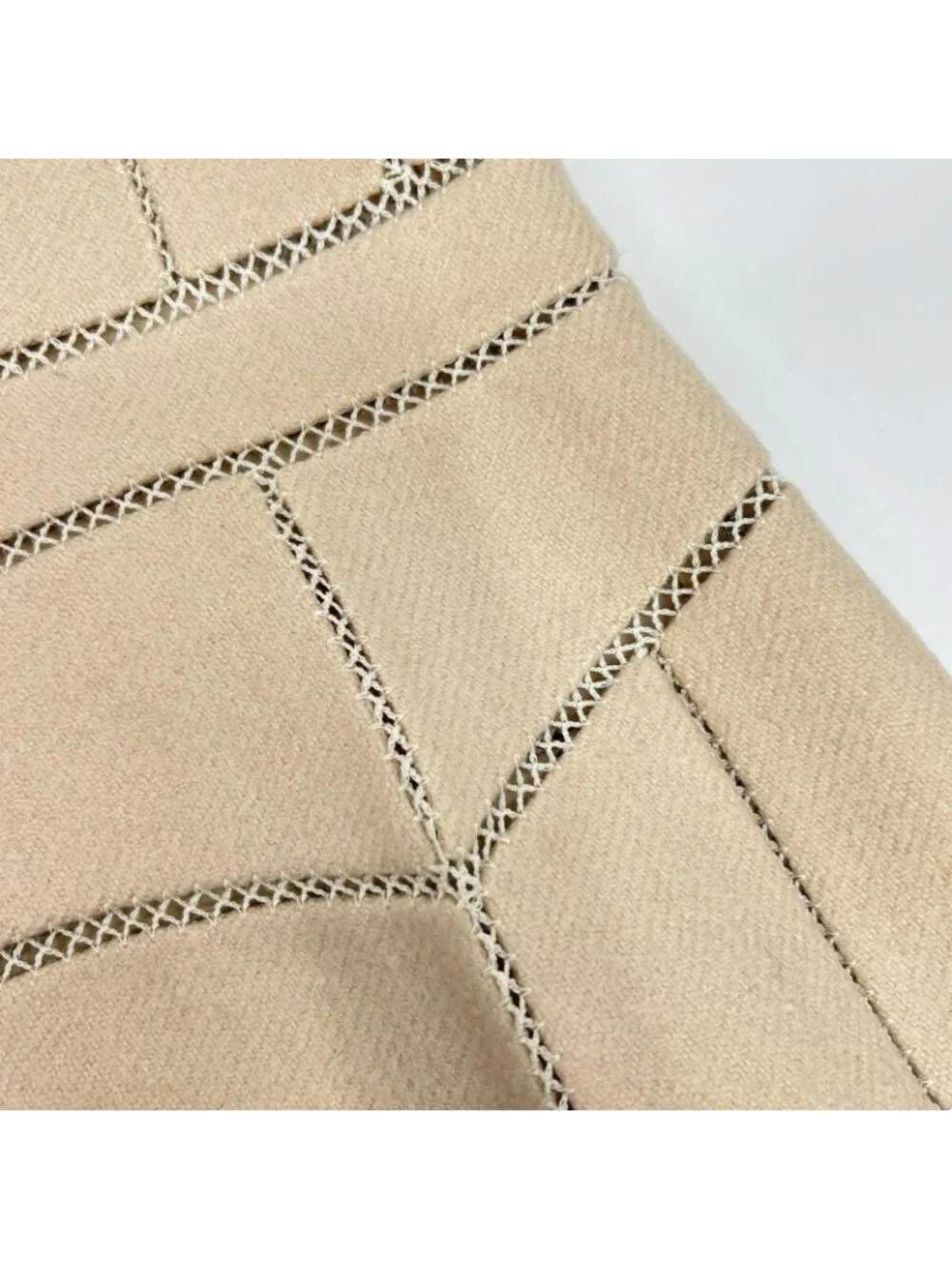 Louis Vuitton Beige Wool Mohair Cami Dress
